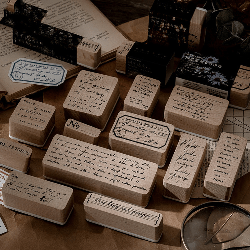 Lot of quote short phrase rubber stamps 2024 words