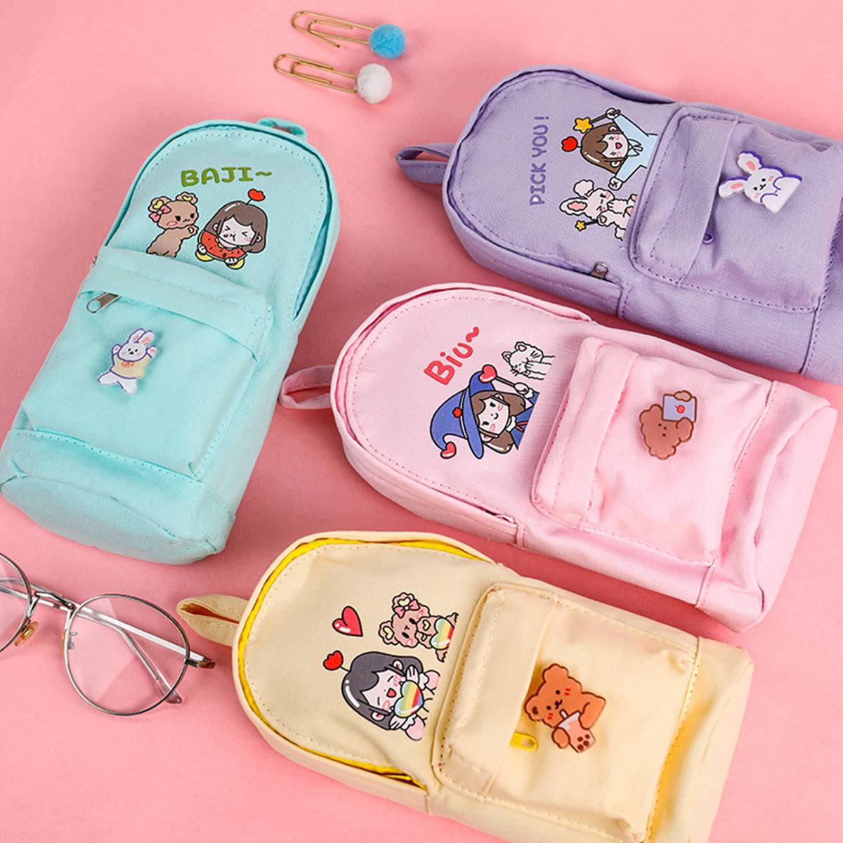 Large Capacity Pencil Cases For Girls And Boys Kawaii Pencil Boxes