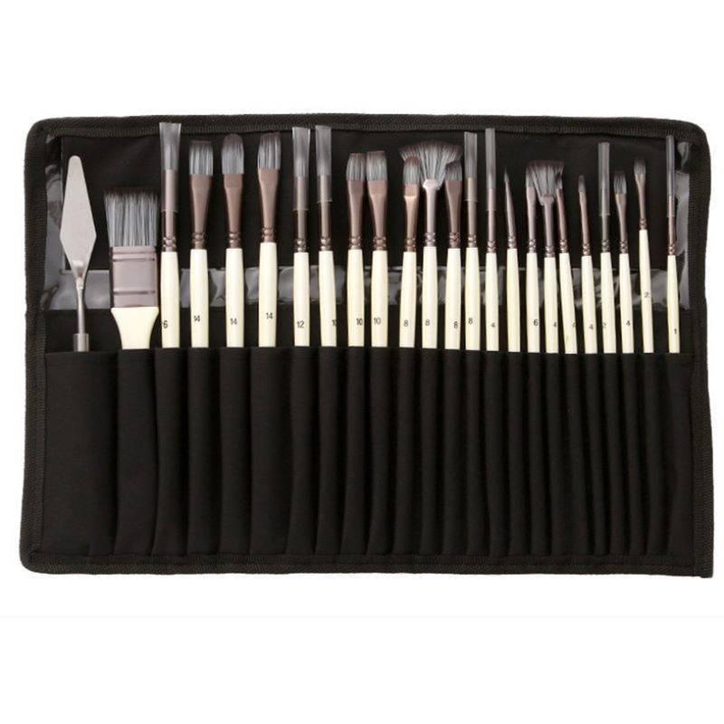 Painting Brush Set for Acrylic, Watercolor and Oil Paint with