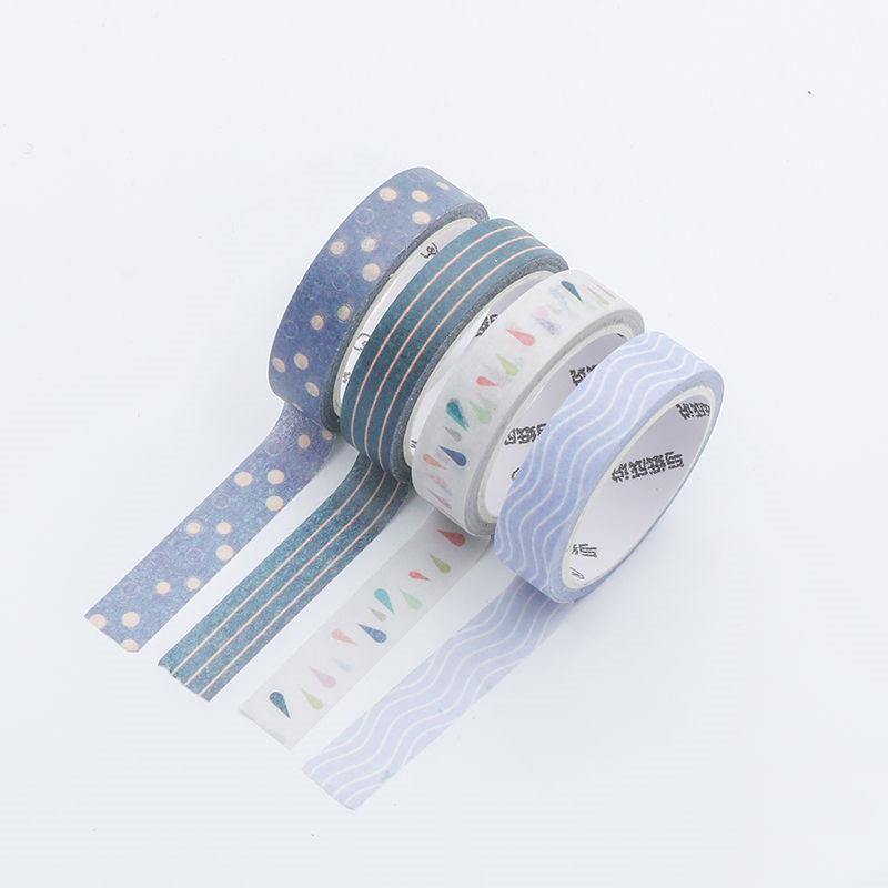 Pastel Washi Tape Set - Simple Pattern