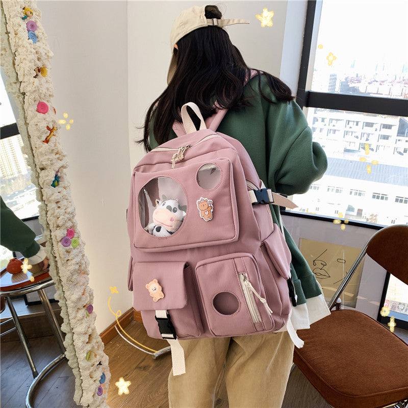 School Backpack - Kawaii Plush Cow  Unique Stationery - Artiful Boutique