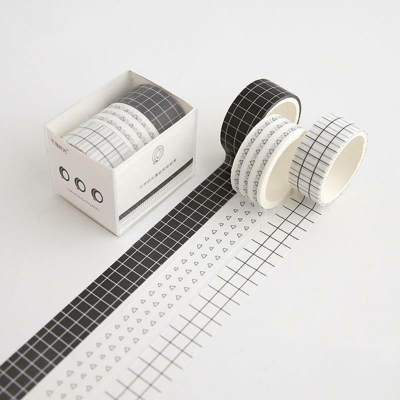 Simple Grid Washi Tape Set