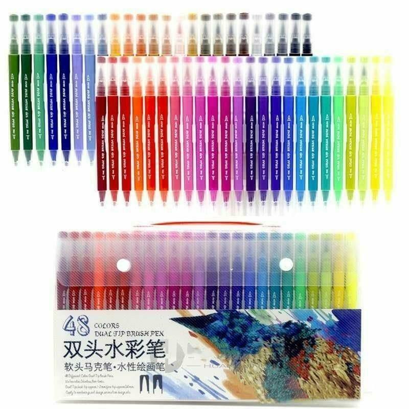 STA Dual Alcohol Based Marker Fineliner Pen,12/24/36/48/60 Colors