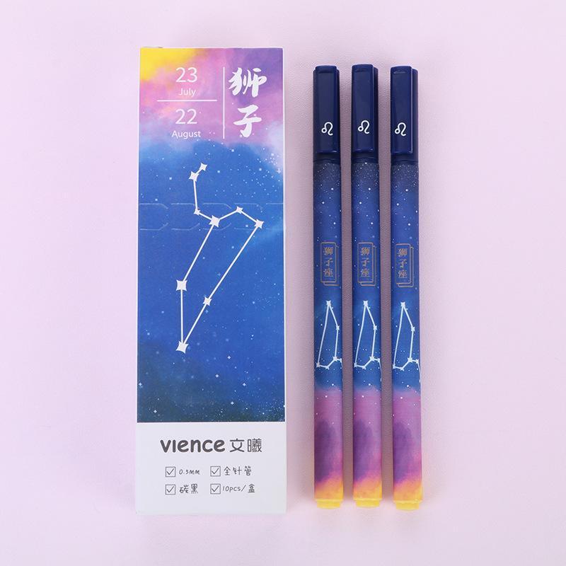 Constellation Pens Black Ink, 0.5mm, Erasable Gel Pens, Erasable Pens, Cute  Pens, Kawaii Gel Pens, Cute School Supplies, Star Sign, Zodiac 