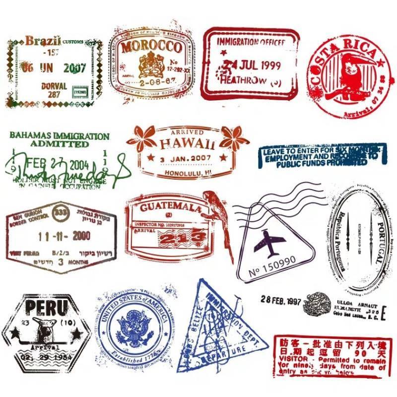 Transluscent Postage Stamp Stickers