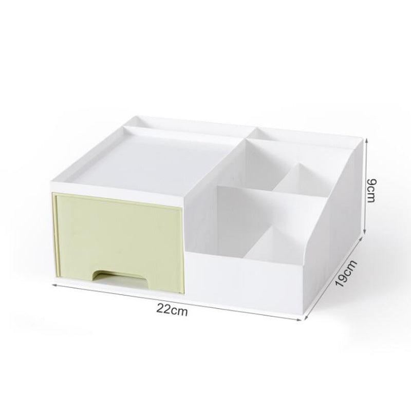 Storage Box with Lid,Office Stationery Supplies Plastic Organizers, Desktop  Organizer