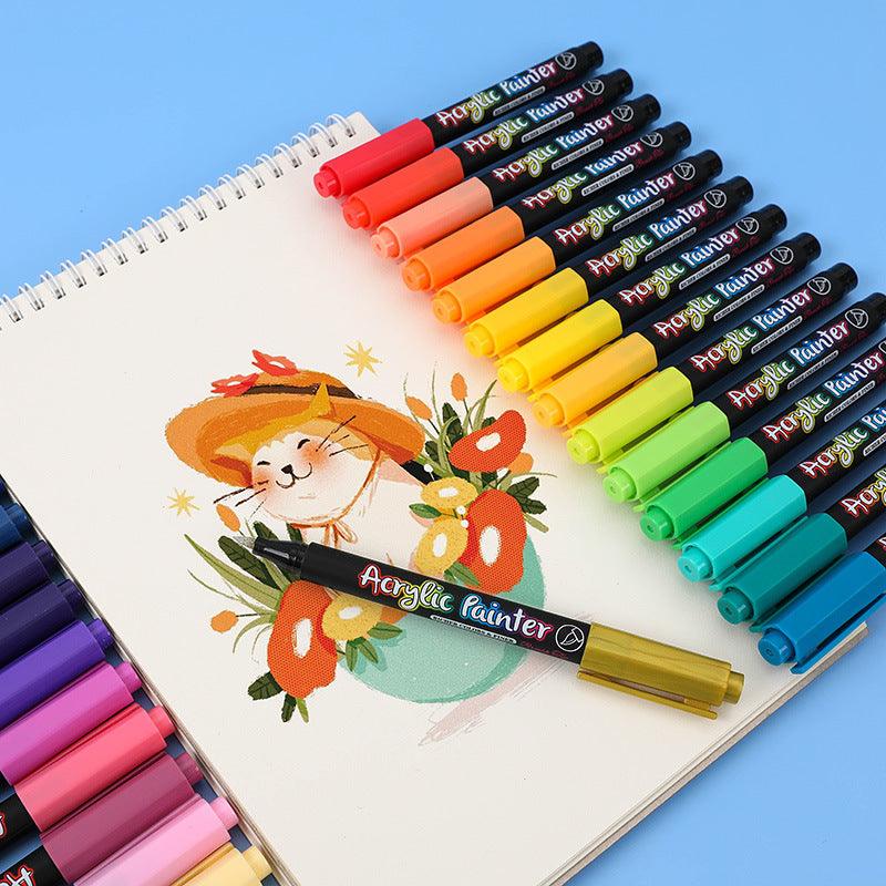 48 Colors Acrylic Paint Markers, Acrylic Paint Pens, Acrylic Pens, Acrylic  Markers, Paint Pens, Paint Markers - Grabie®