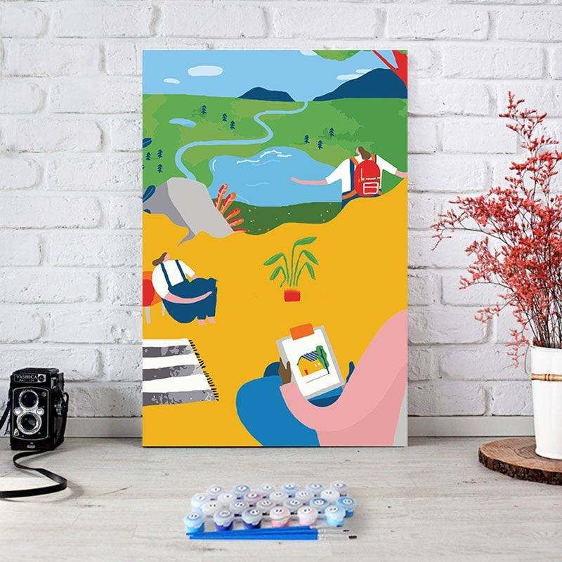 Paint Anywhere Modern Art Curated Paint by Number – Paint Anywhere Store