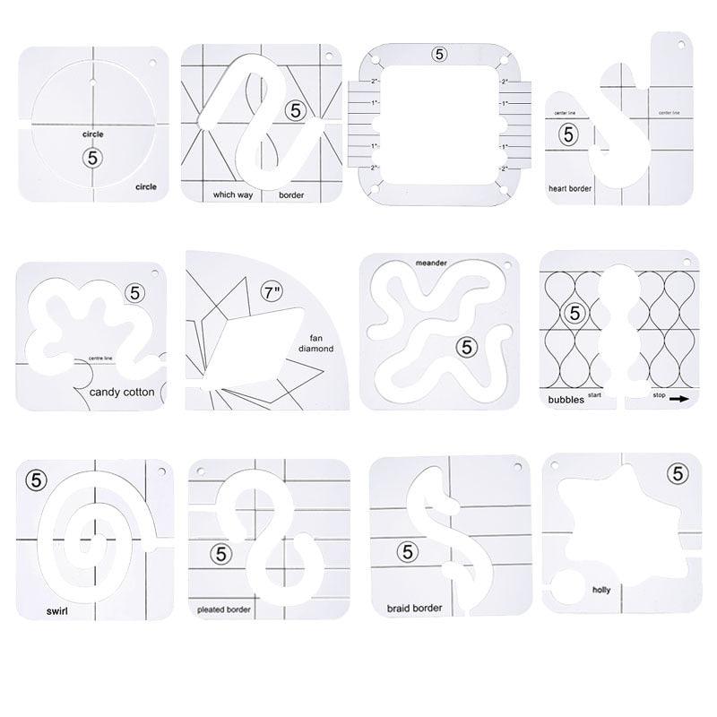 Sewing Stencils - Acrylic Sewing Stencils -